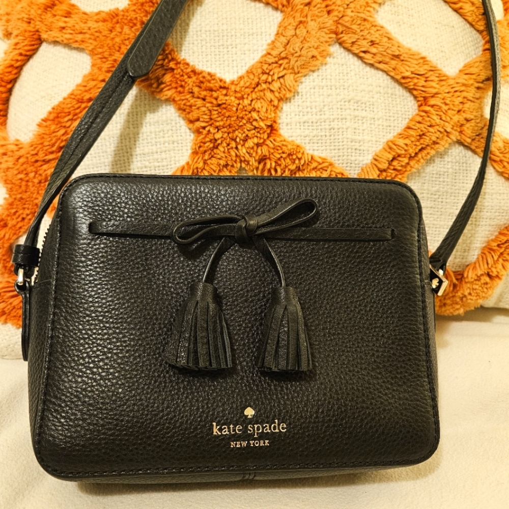 Kate Spade Black Leather Crossbody Bag